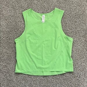 Lululemon Green Light Swift Ventilated Running Tank Top Size 8